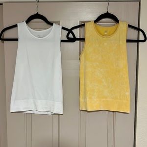 White & Yellow cotton ribbed shirts!